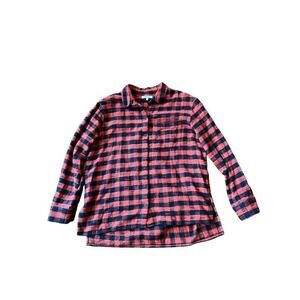 Madewell Medium Buffalo Plaid Long Sleeve Flannel Button‎ Down Shirt